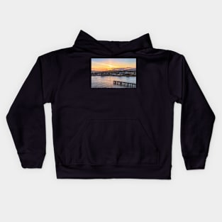 Evening Approach To Invergordon digital art Kids Hoodie